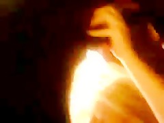 Hot latin girl with dog